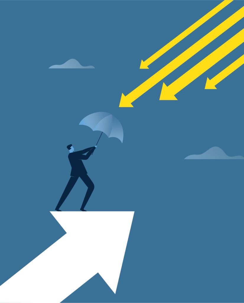 Businessmen try to protect the company's new business with insurance